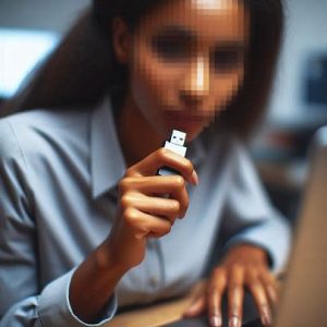 secretly transferring files via USB